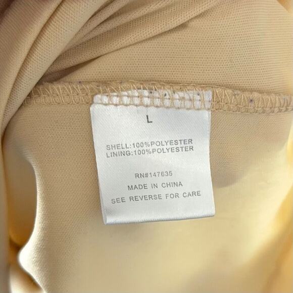 Romeo + Juliet Couture Sage Green Floral Sleeveless Sheath Lace Dress Size Large - Picture 6 of 6